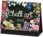 卓上カレンダー　CHALK ART（チョークアート）-flower- / MM-30（2024年）