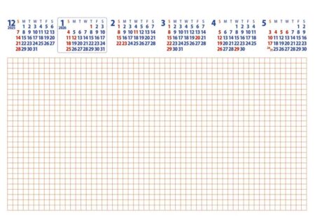 卓上スクエア文字（15カ月タイプ）六曜有-8