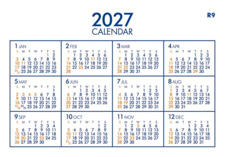 卓上スクエア文字（15カ月タイプ）六曜有/年表付き