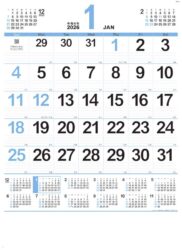 ネオ・プラン　A2　年間カレンダー付