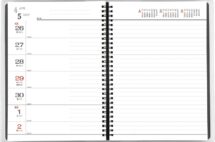 ダイヤモンドスター・ダイアリー B5・選べるカバー1週間・リング（白）表紙