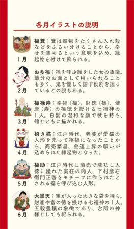 招福・ポケットカレンダー（メモ付）-16