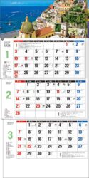 ワールド3ヶ月メモ(日付マーカー付)-上から順タイプ-