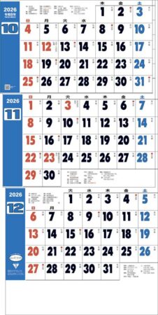 グッドルック3ヶ月（日付マーカー付）-上から順タイプ--4