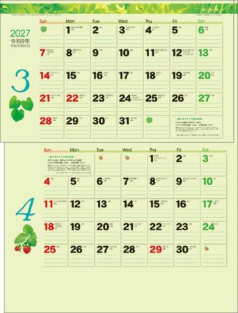 グリーン2ヶ月eco（15ヶ月）/3月4月