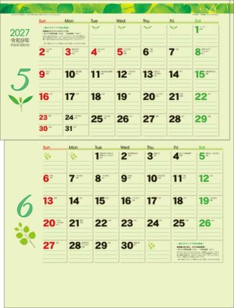 グリーン2ヶ月eco（15ヶ月）/5月6月